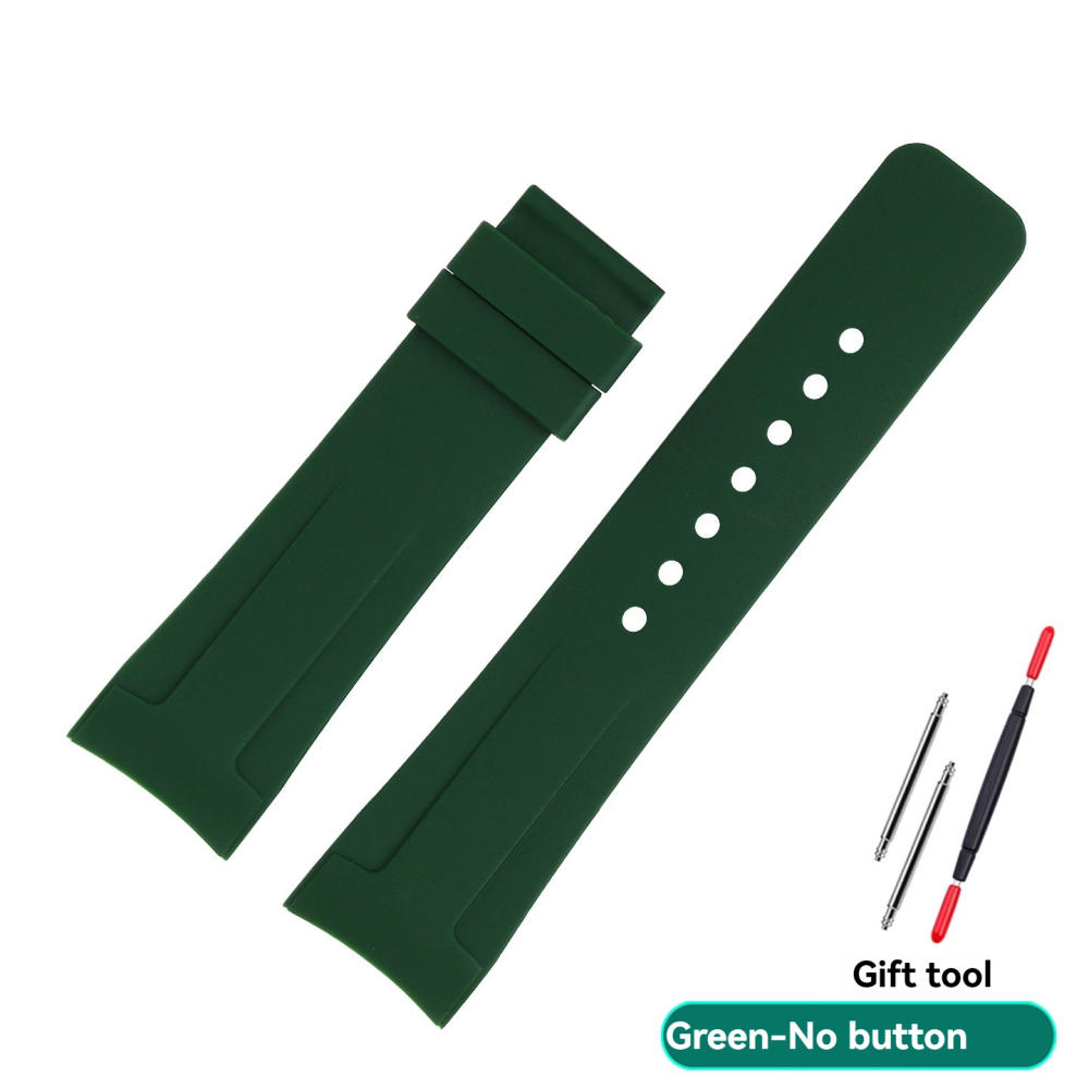 20mm/23mm Curved End Silicone Watch Band for Gucci Dive YA136204