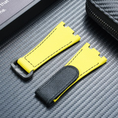 Yellow With Black Stitching
