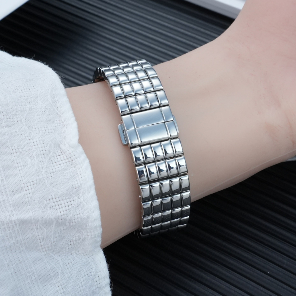 16mm Solid Stainless Steel Watch Band for Longines Mini DolceVita