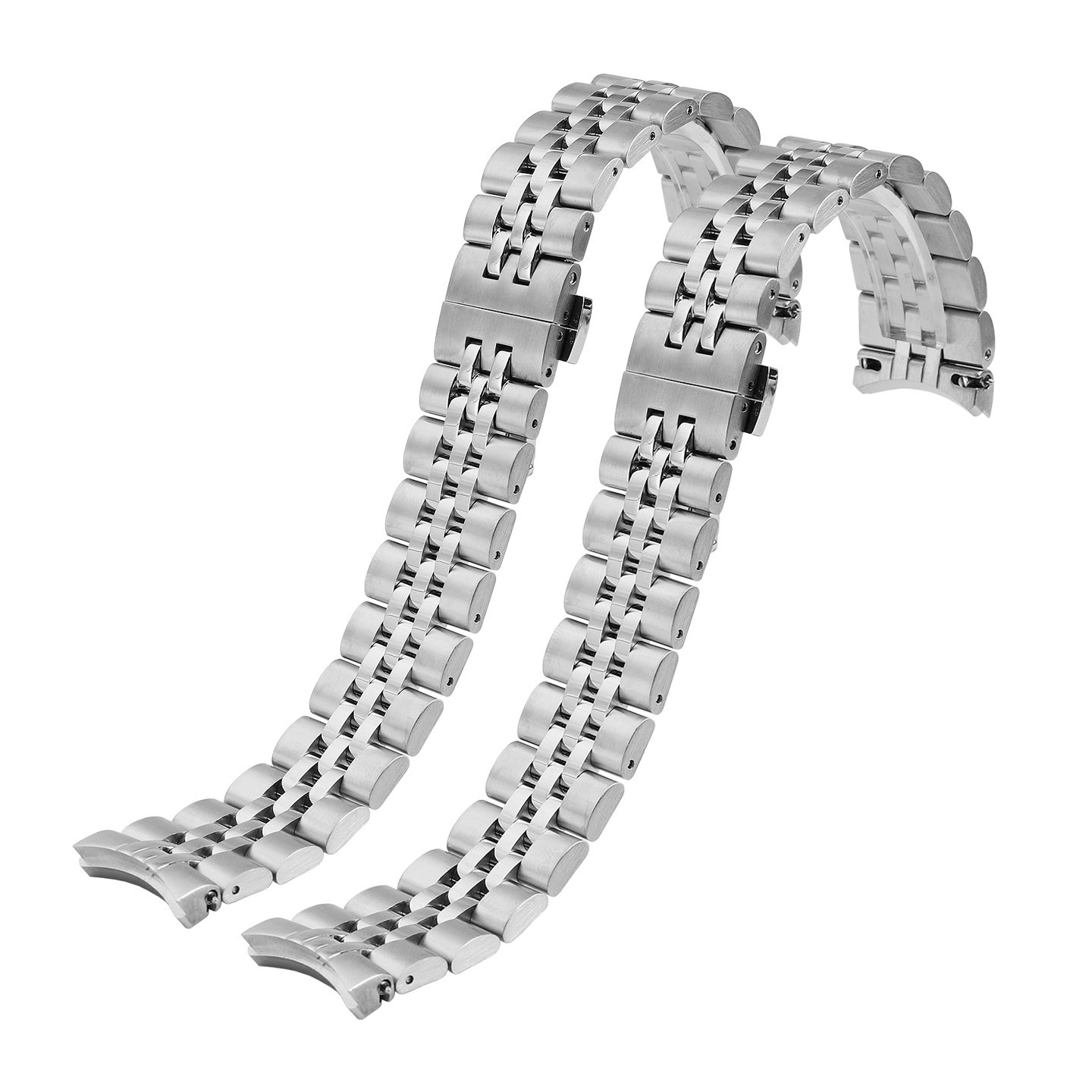 20mm Curved End Solid Stainless Steel Watch Band for Tissot T156.407 / T156.410A