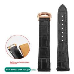 Black Bamboo Style - Rose Gold