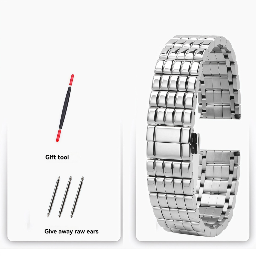 16mm Solid Stainless Steel Watch Band for Longines Mini DolceVita