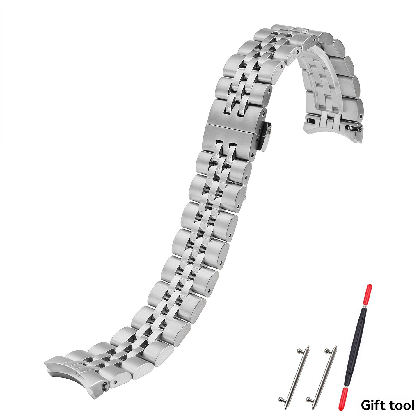 20mm Curved End Solid Stainless Steel Watch Band for Tissot T156.407 / T156.410A