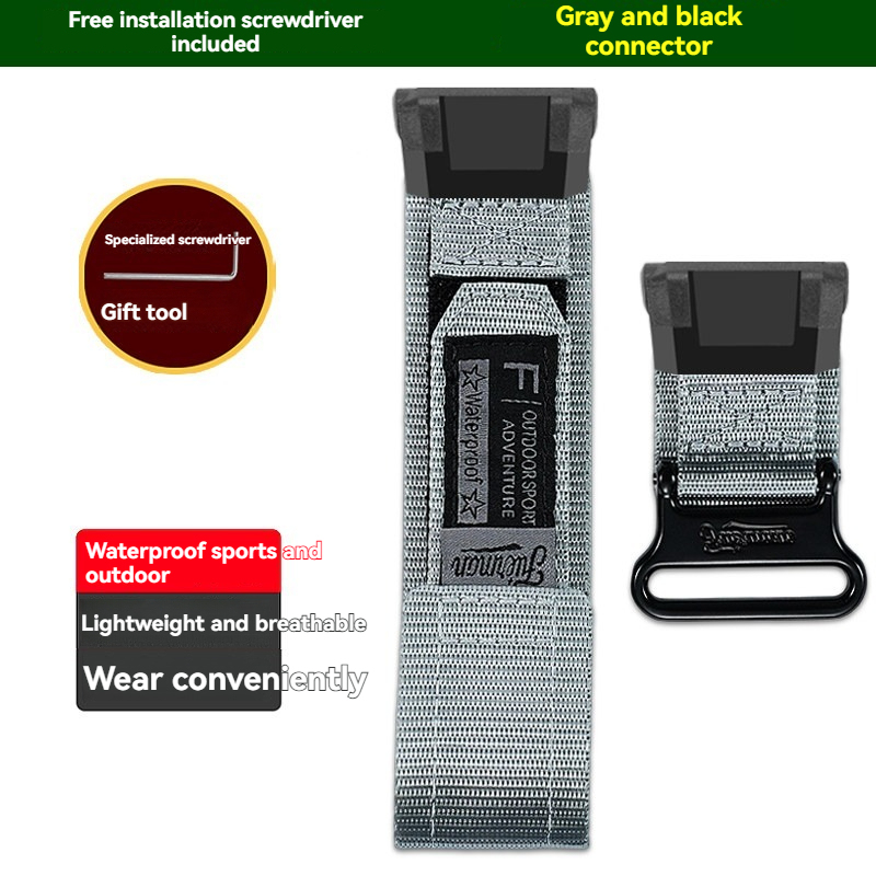 Hook & Loop Nylon Watch Band for Casio GBD-300 G-SHOCK