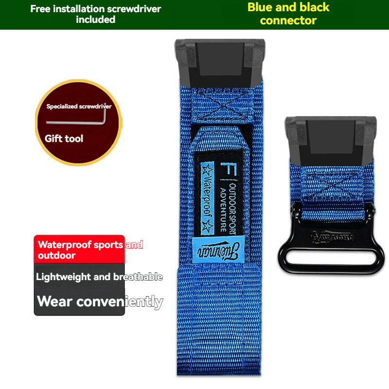 Hook & Loop Nylon Watch Band for Casio GBD-300 G-SHOCK