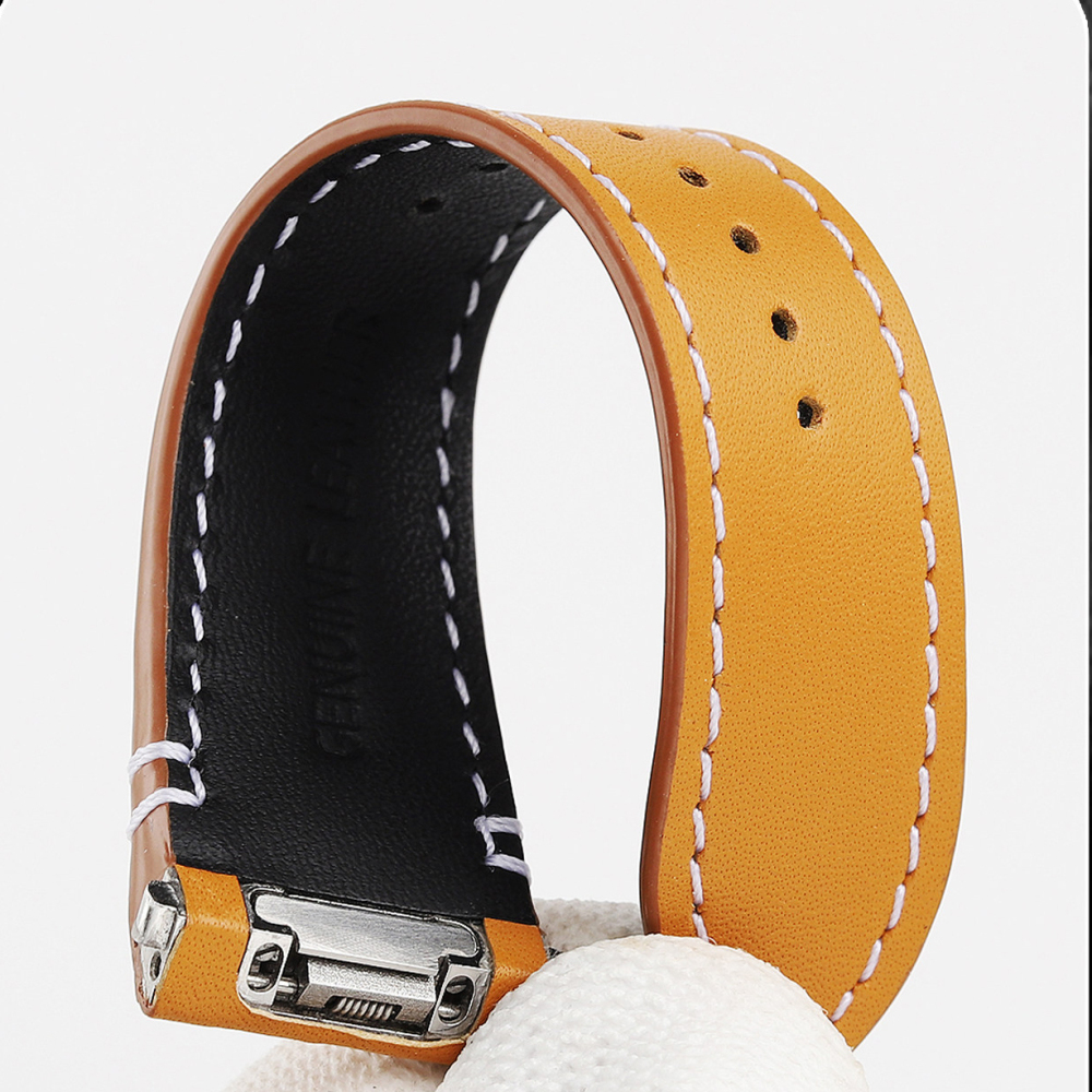 QuickSwitch Compatible Crocodile Pattern Leather Watch Band for Cartier Santos WSSA0009