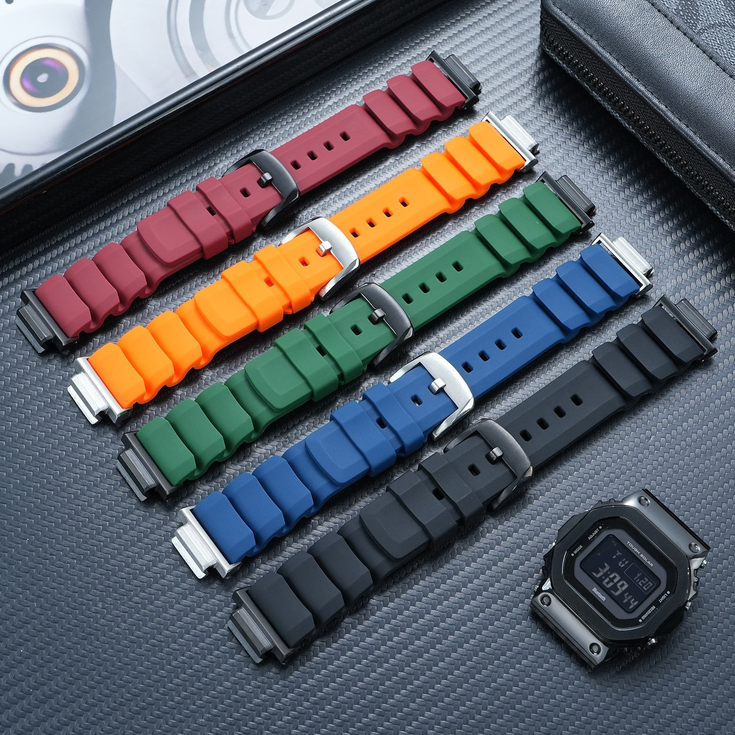 16mm Silicone Resin Watch Band for Casio G-SHOCK Square DW5600 / GW-B5600 / GW-M5610