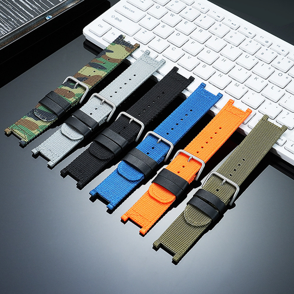 Nylon Canvas Watch Band for Casio PRO TREK PRX-8000 / PRX-8001YT