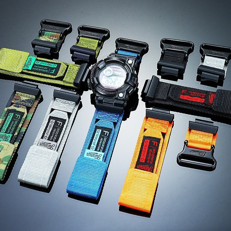 Hook & Loop Nylon Watch Band for Casio GWF-1000 Frogman 5th Gen