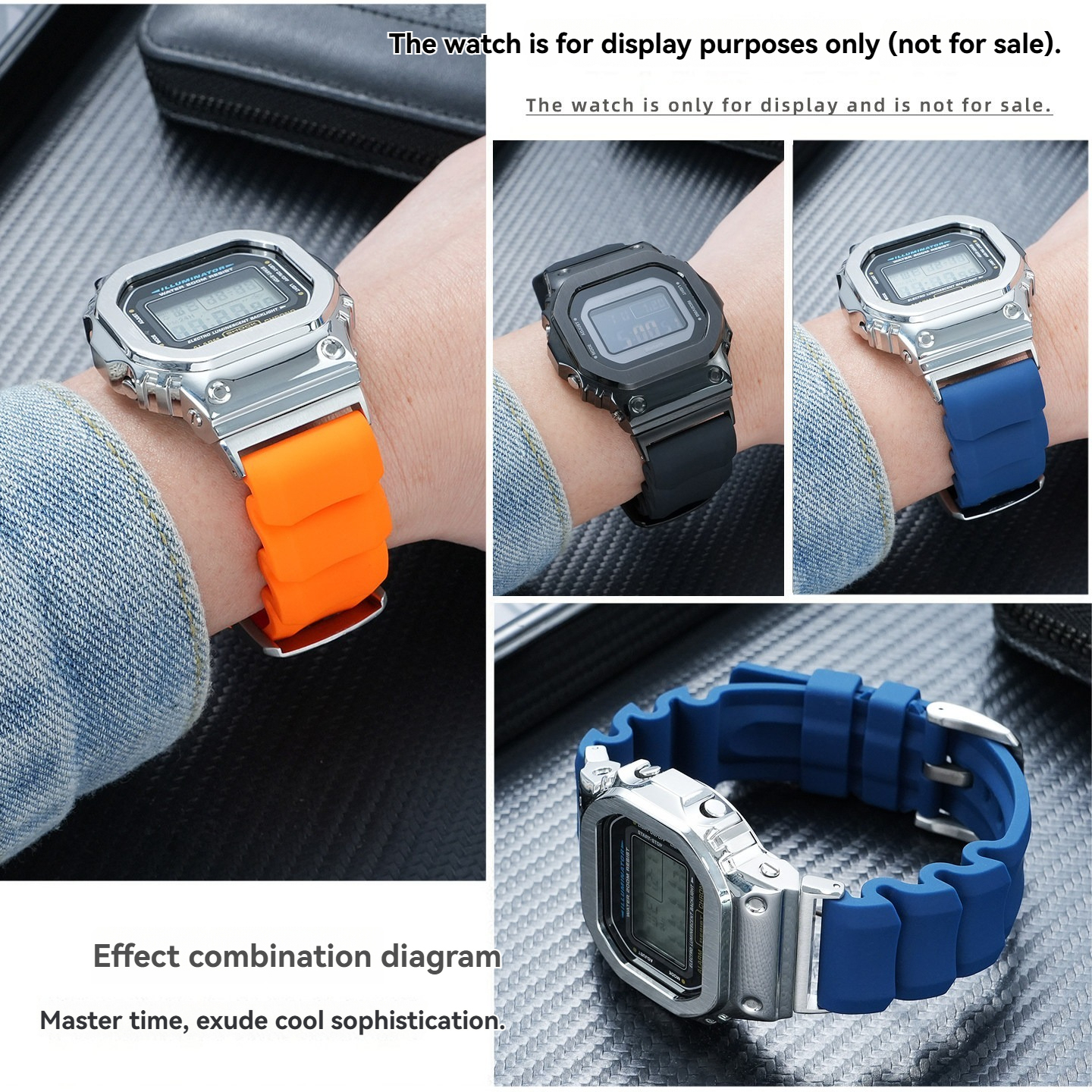 16mm Silicone Resin Watch Band for Casio G-SHOCK Square DW5600 / GW-B5600 / GW-M5610