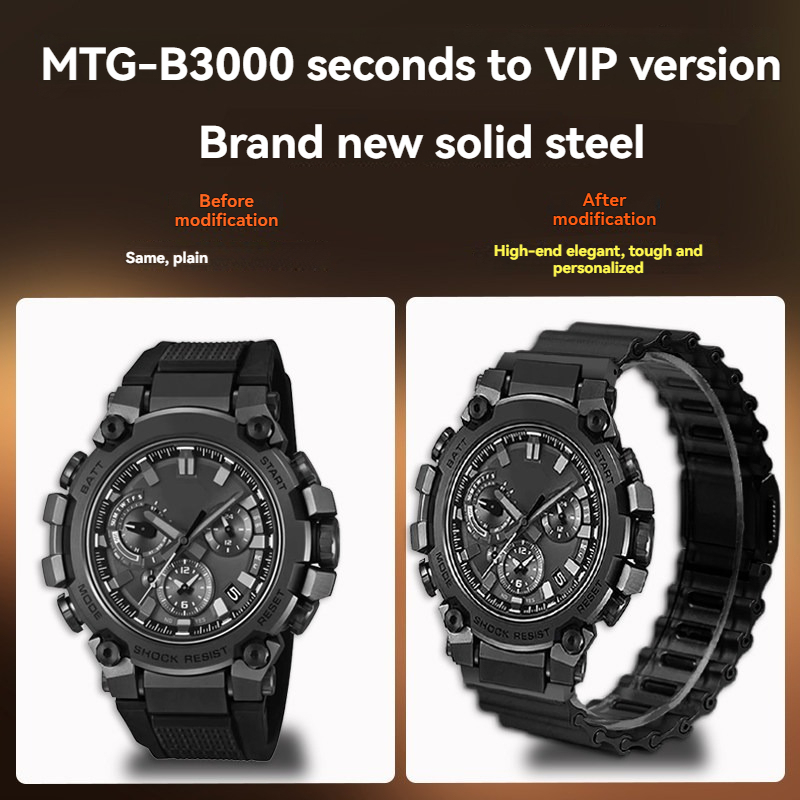 Stainless Steel Watch Band for Casio MTG-B3000B / MTG-B3000BD