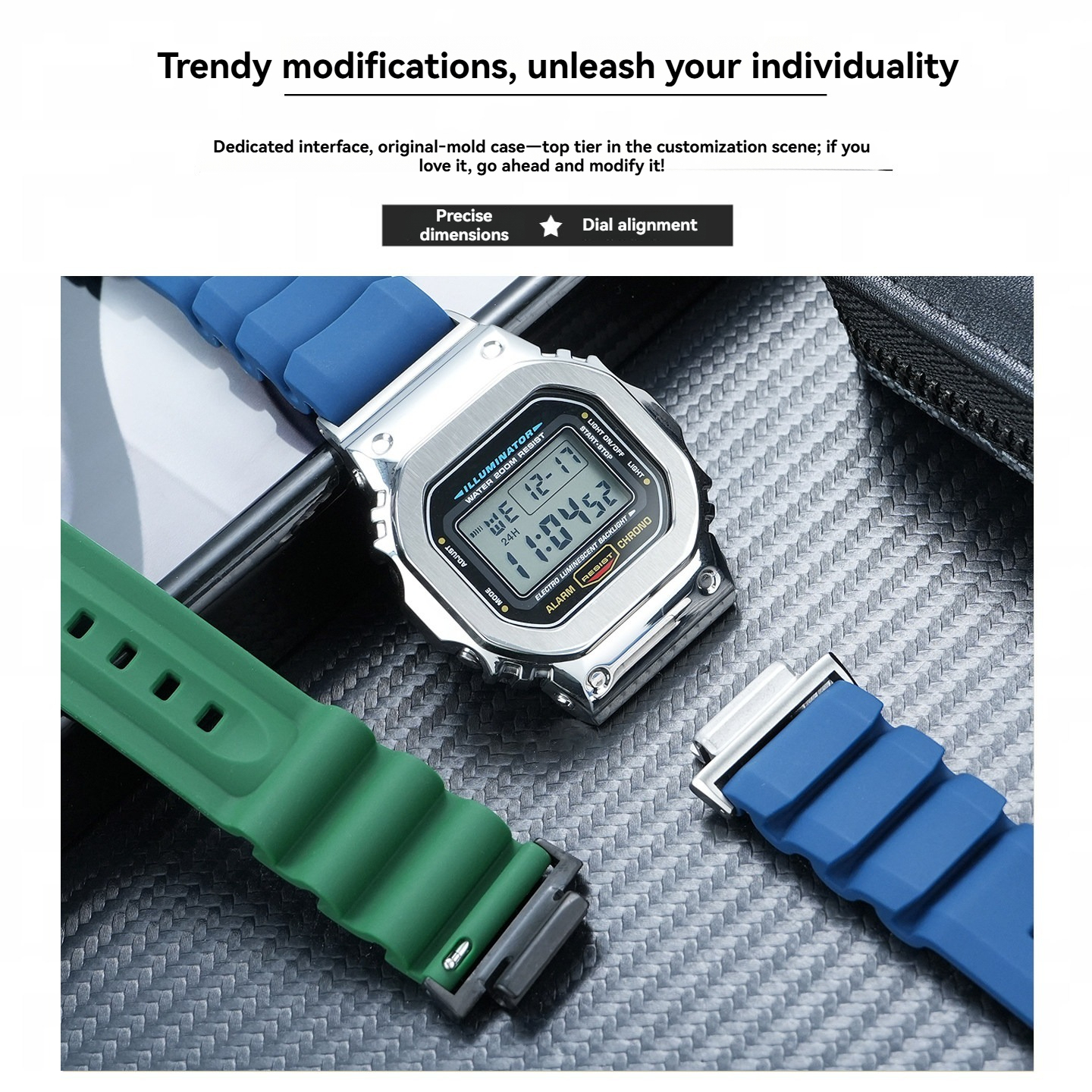 16mm Silicone Resin Watch Band for Casio G-SHOCK Square DW5600 / GW-B5600 / GW-M5610