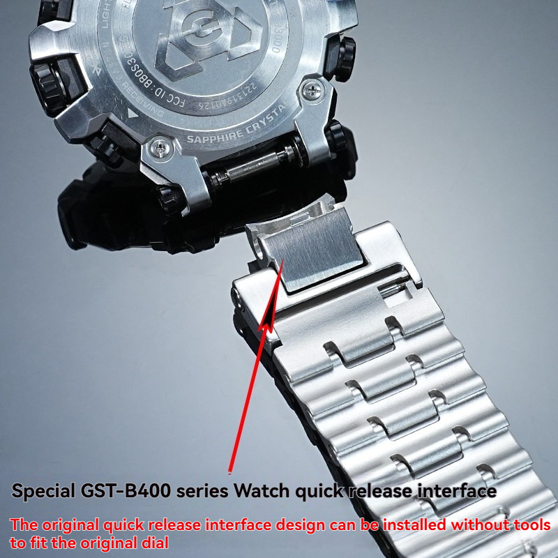 Stainless Steel Watch Band for Casio MTG-B3000B / MTG-B3000BD