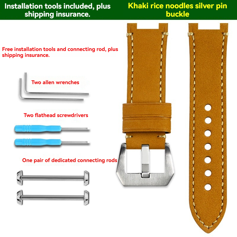 Vintage Genuine Leather Watch Band for Casio PRO TREK PRX-8000 / PRX-8001YT