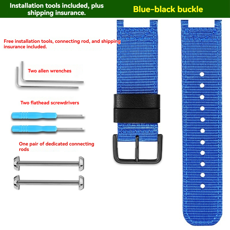 Nylon Canvas Watch Band for Casio PRO TREK PRX-8000 / PRX-8001YT
