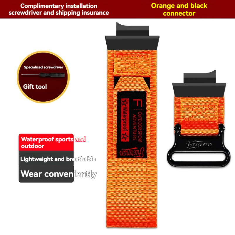 Hook & Loop Nylon Watch Band for Casio GWF-1000 Frogman 5th Gen