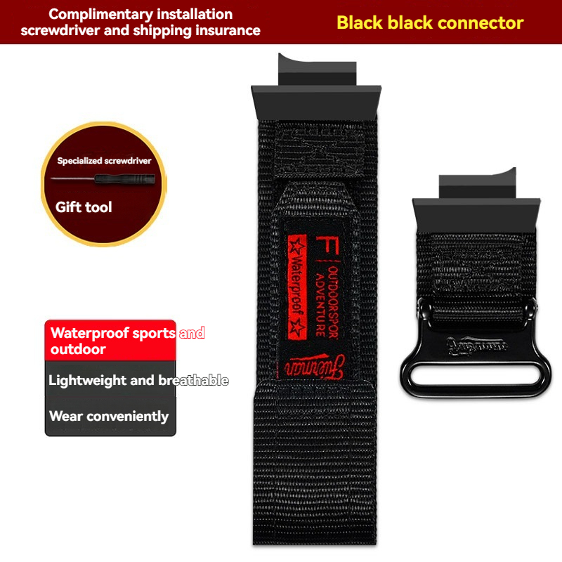 Hook & Loop Nylon Watch Band for Casio GWF-1000 Frogman 5th Gen