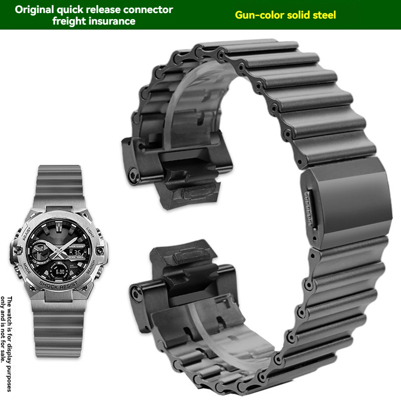 Quick Release Stainless Steel Watch Band for Casio G-STEEL GST-B400