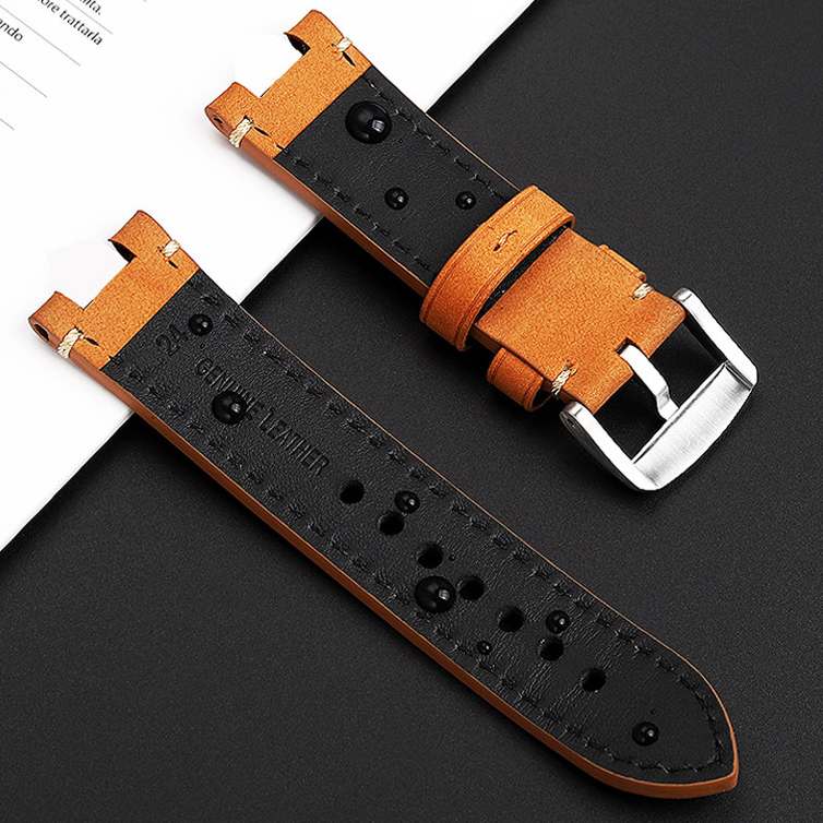 Vintage Genuine Leather Watch Band for Casio PRO TREK PRX-8000 / PRX-8001YT