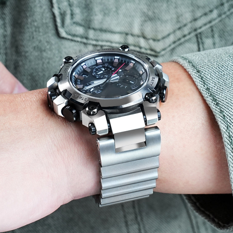 Stainless Steel Watch Band for Casio MTG-B3000B / MTG-B3000BD