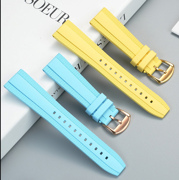 FKM Rubber Watch Band for Breitling Avenger / Superocean / Navitimer