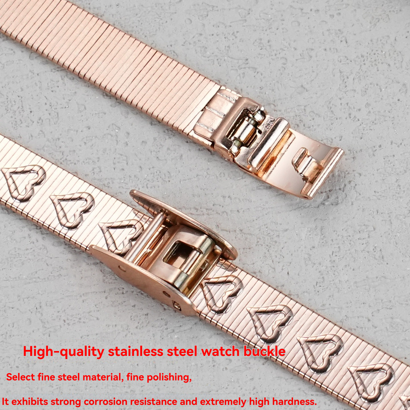 10mm Solid Stainless Steel Watch Band for Longines / CK / Armani / Julius