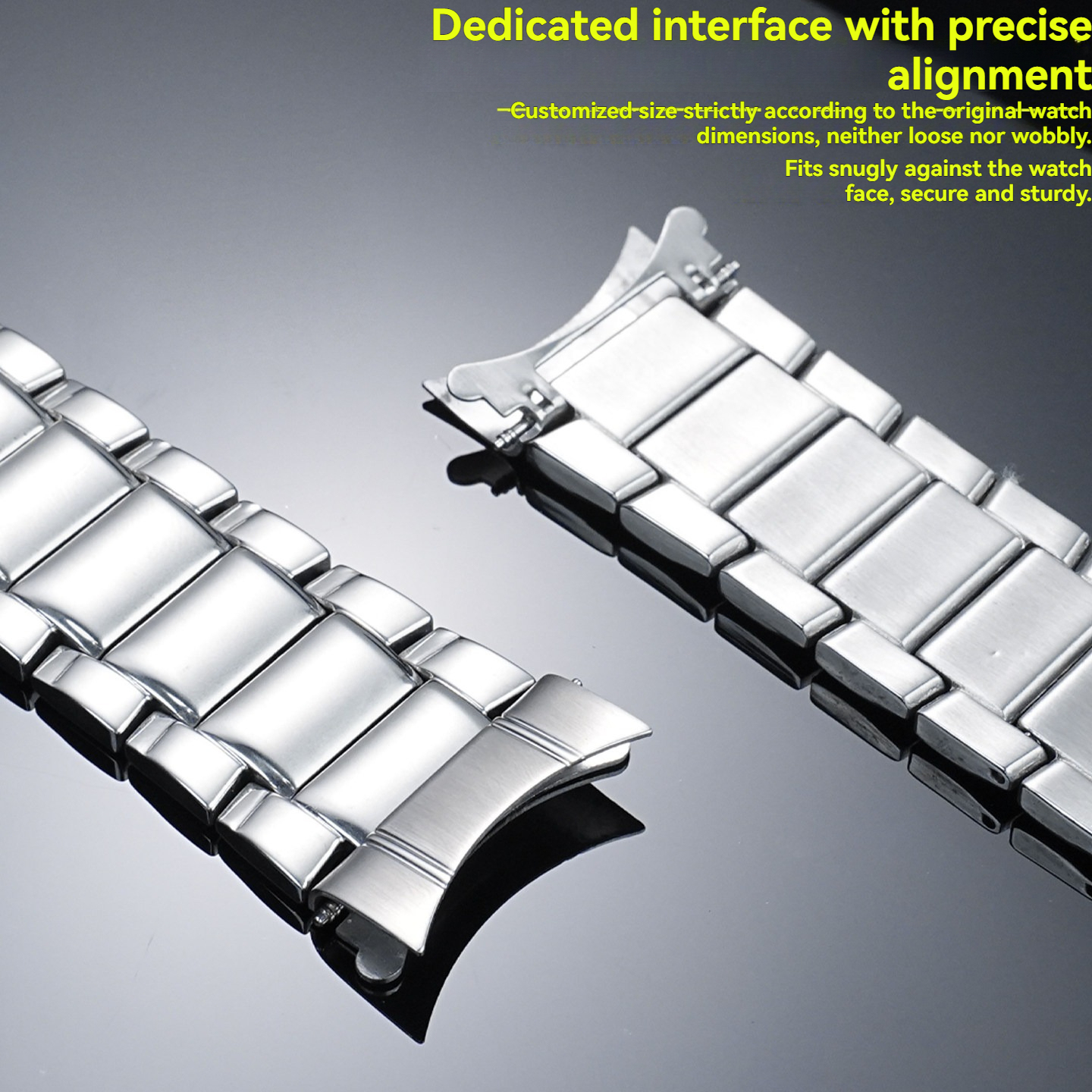 22mm Solid Stainless Steel Watch Band for Casio EDIFICE EF-563