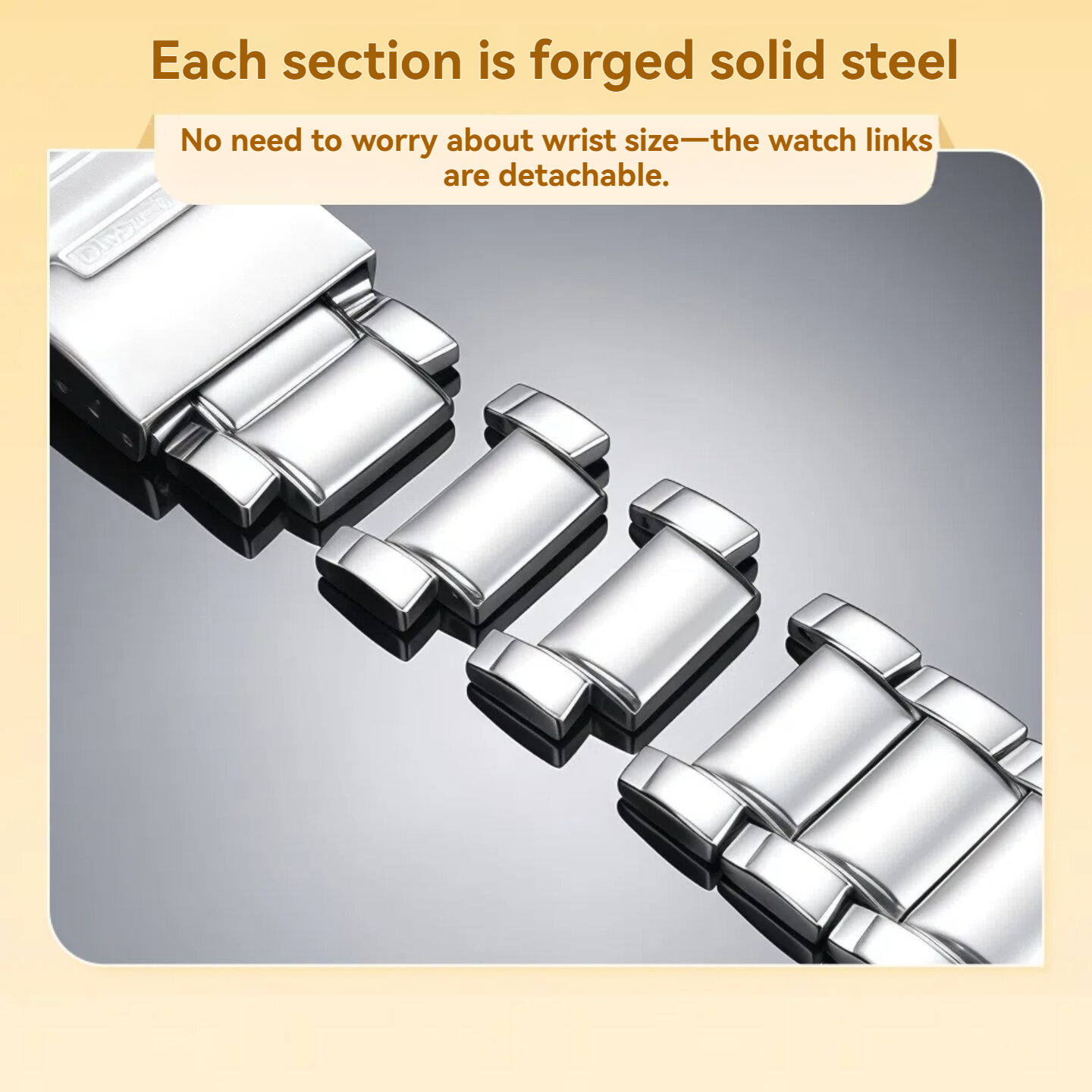 22mm Solid Stainless Steel Watch Band for Casio EDIFICE EF-563