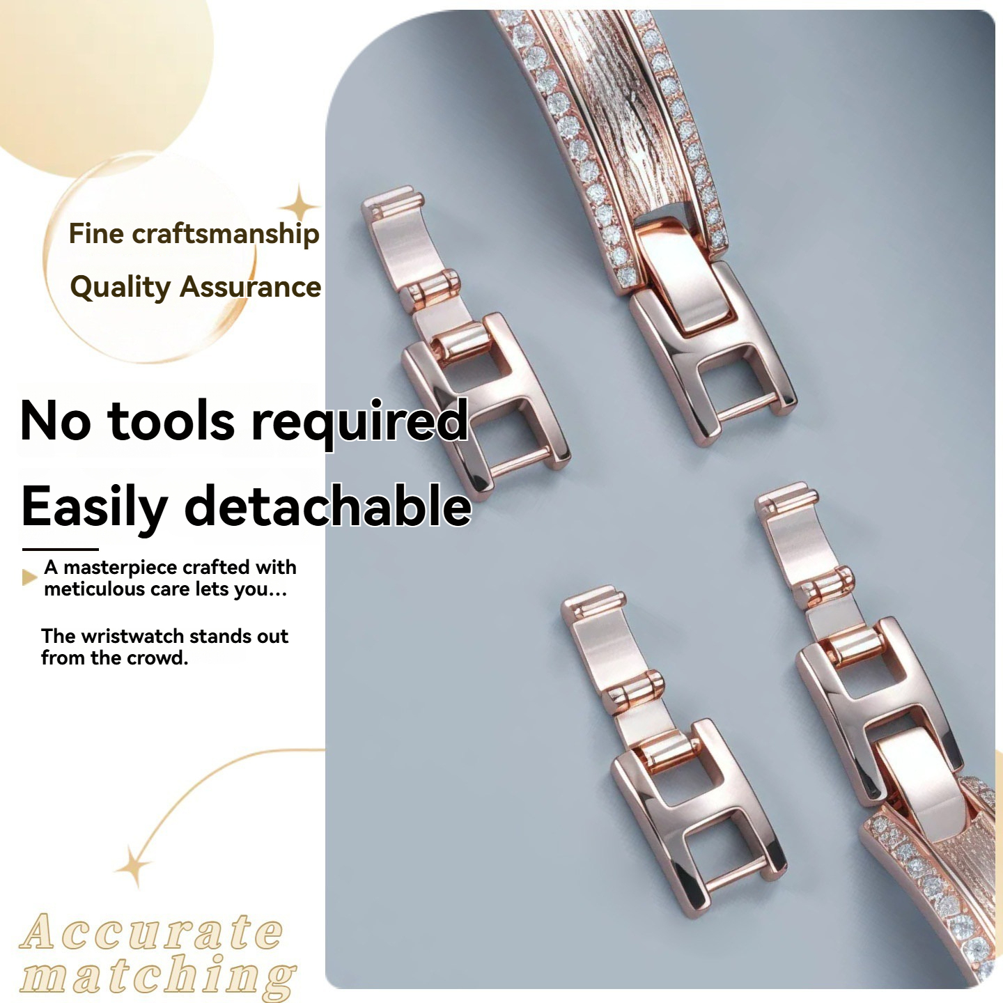 Quick Release Stainless Steel Watch Band for Casio SHEEN SHN-5010 / SHN-5012