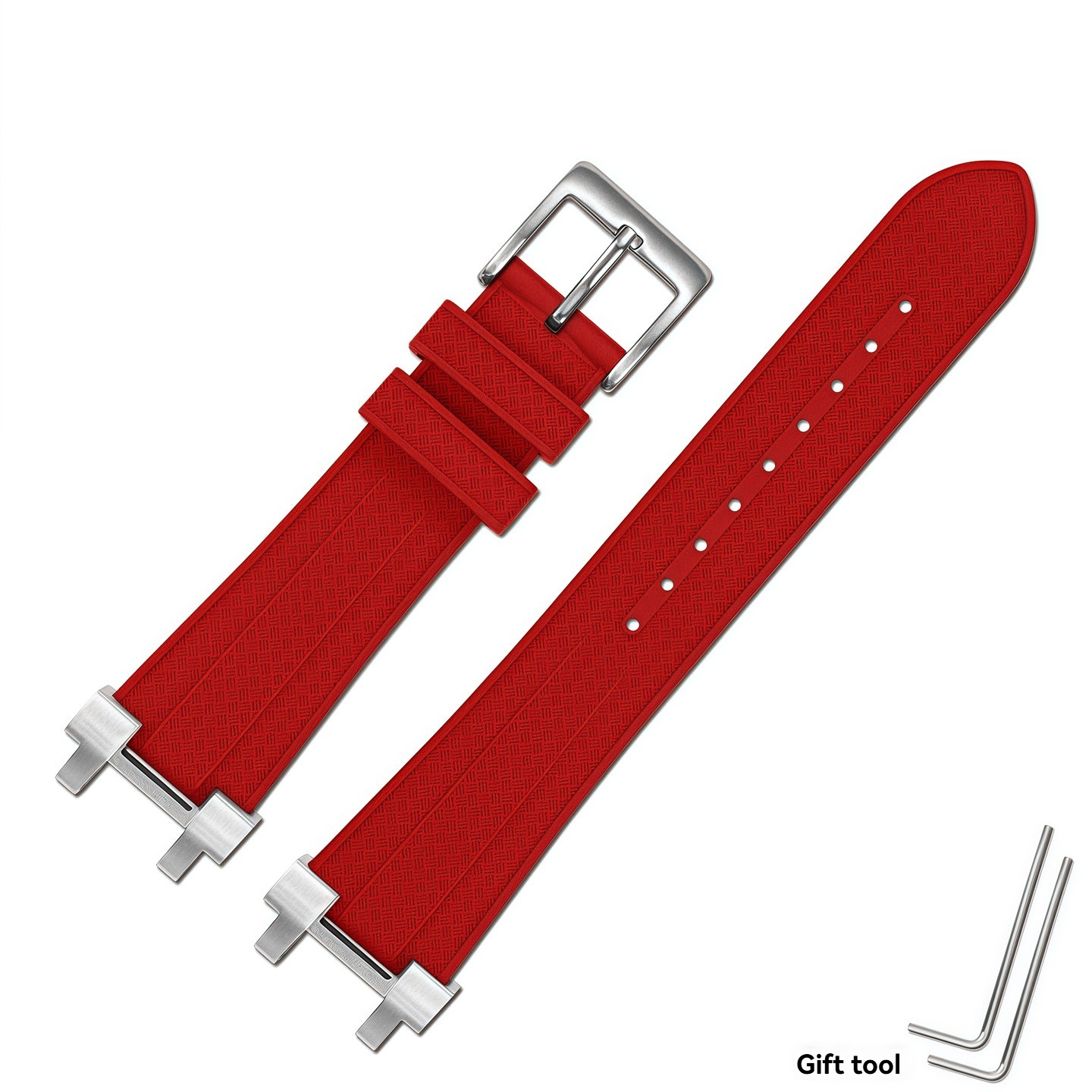FKM Rubber Watch Band for Casio MTG-B1000