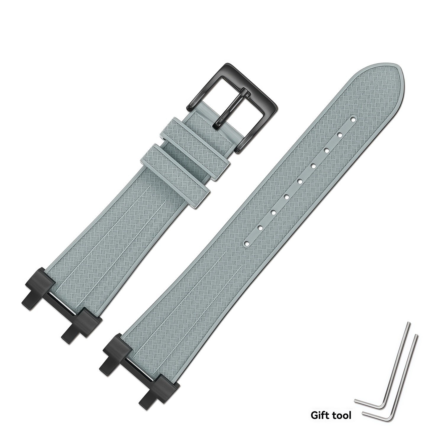 FKM Rubber Watch Band for Casio MTG-B1000