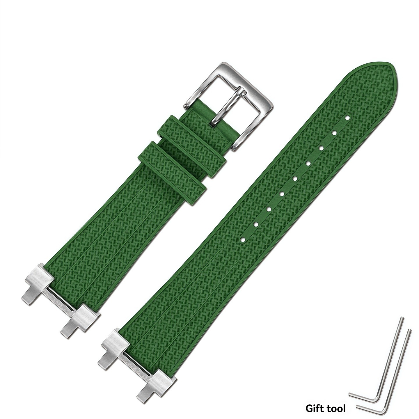 FKM Rubber Watch Band for Casio MTG-B1000