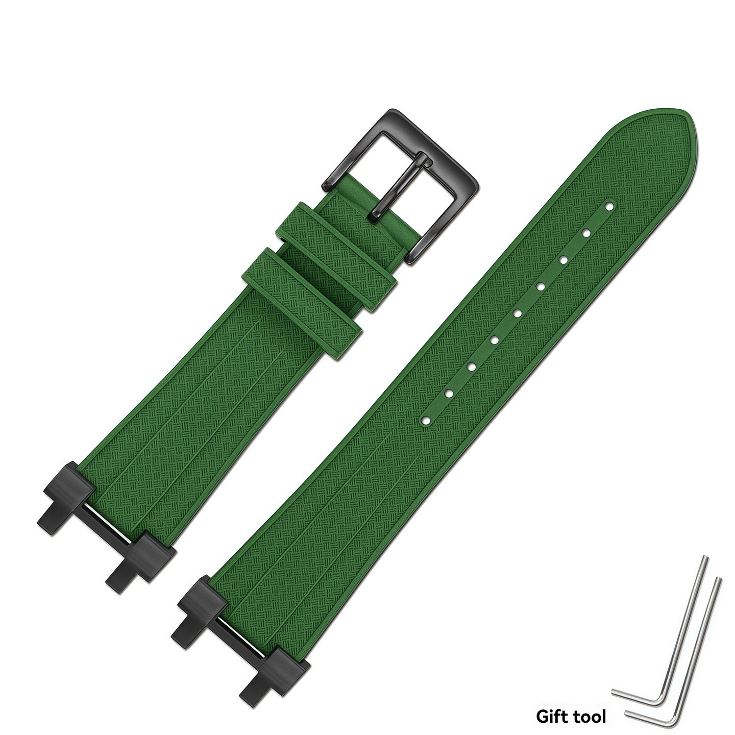 FKM Rubber Watch Band for Casio MTG-B1000