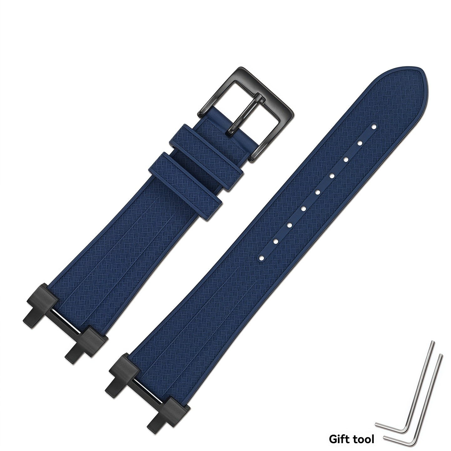 FKM Rubber Watch Band for Casio MTG-B1000