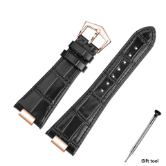 Black‑Rose Gold Buckle‑Rose Gold End Piece