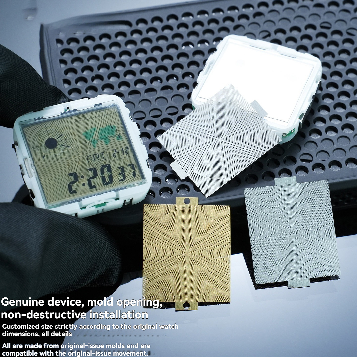 Metal Watch Dial Faceplate for Casio AE-1200 Royale