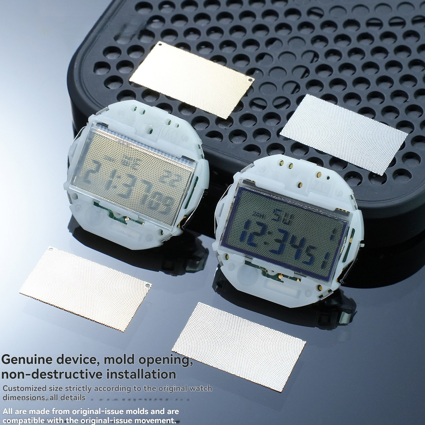 Metal Watch Faceplate for Casio F-91W / A-158 / A-168