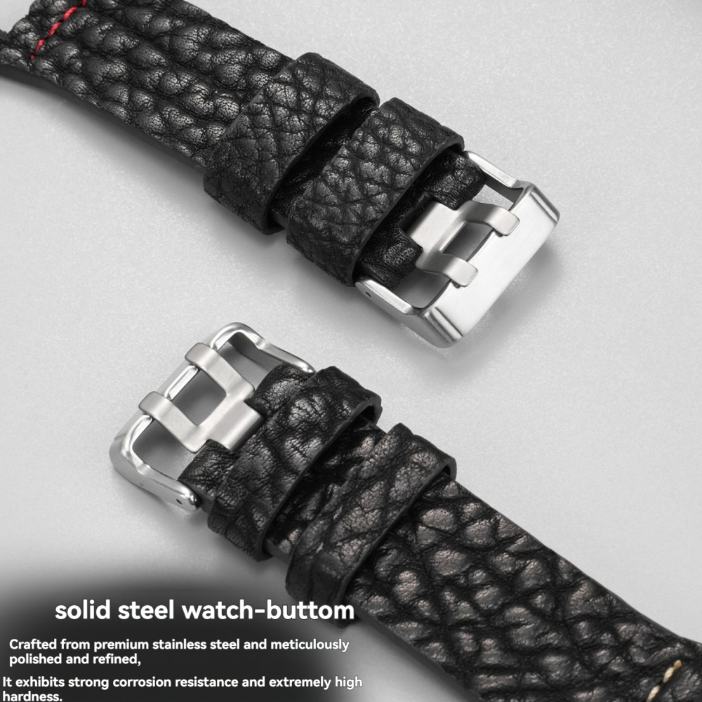 Rugged Tray Leather Watch Band with Adapter for Casio GWG-B1000-1A Mudmaster