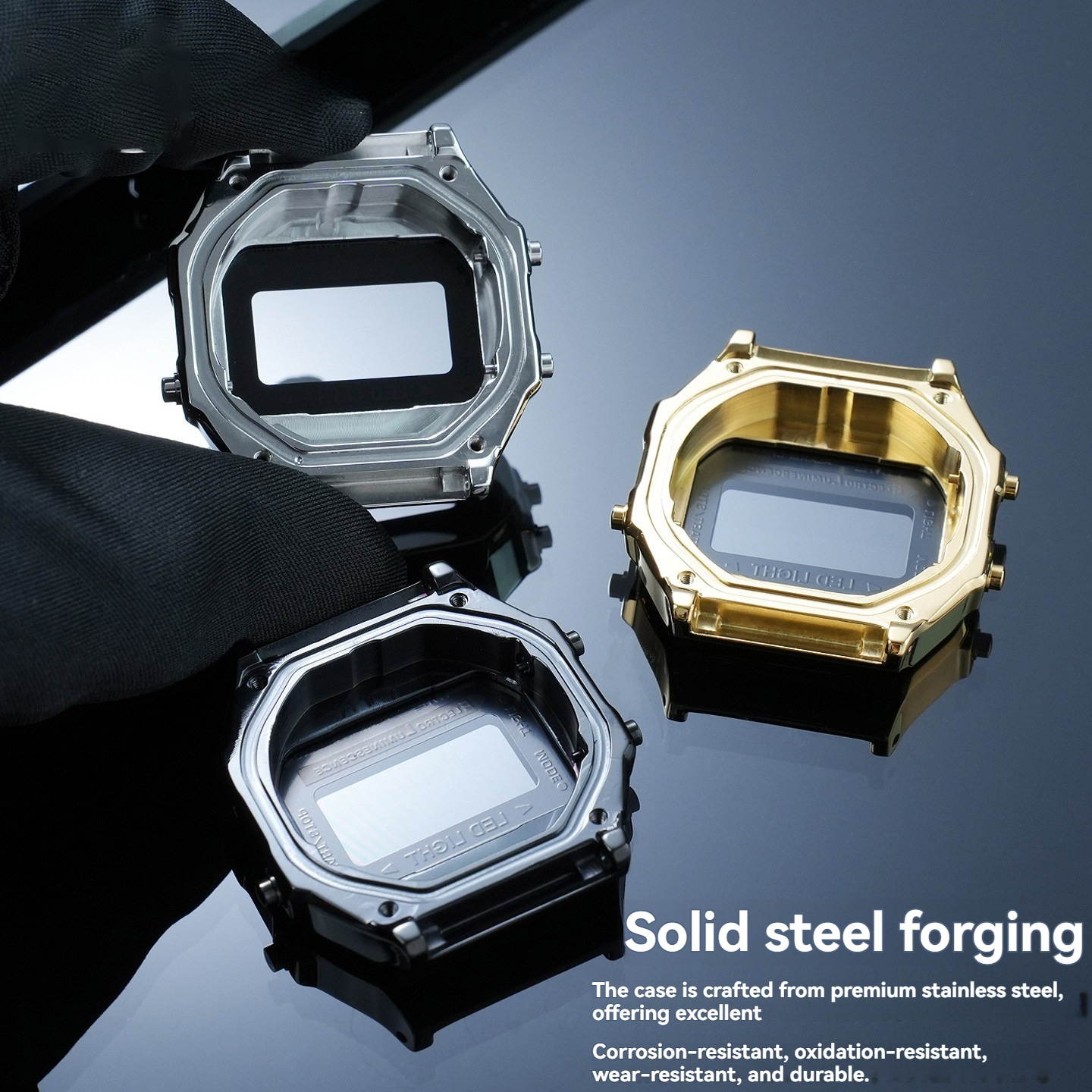 Stainless Steel Watch Case for Casio A168W / A168 Series