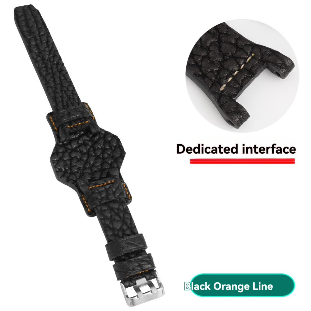 Rugged Tray Leather Watch Band with Adapter for Casio GWG-B1000-1A Mudmaster