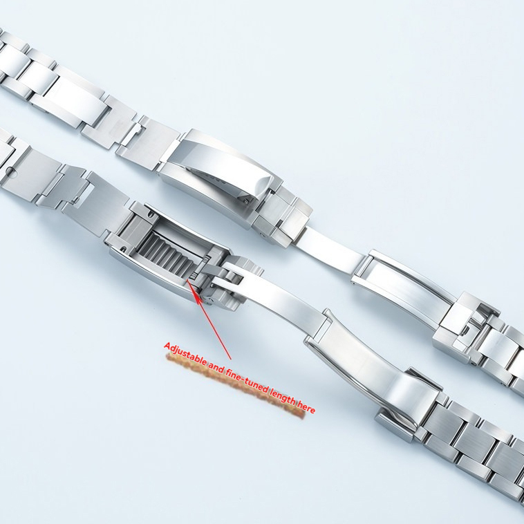 21mm Solid Curved End Stainless Steel Watch Band for Rolex Submariner / Sea-Dweller / GMT-Master II / Datejust