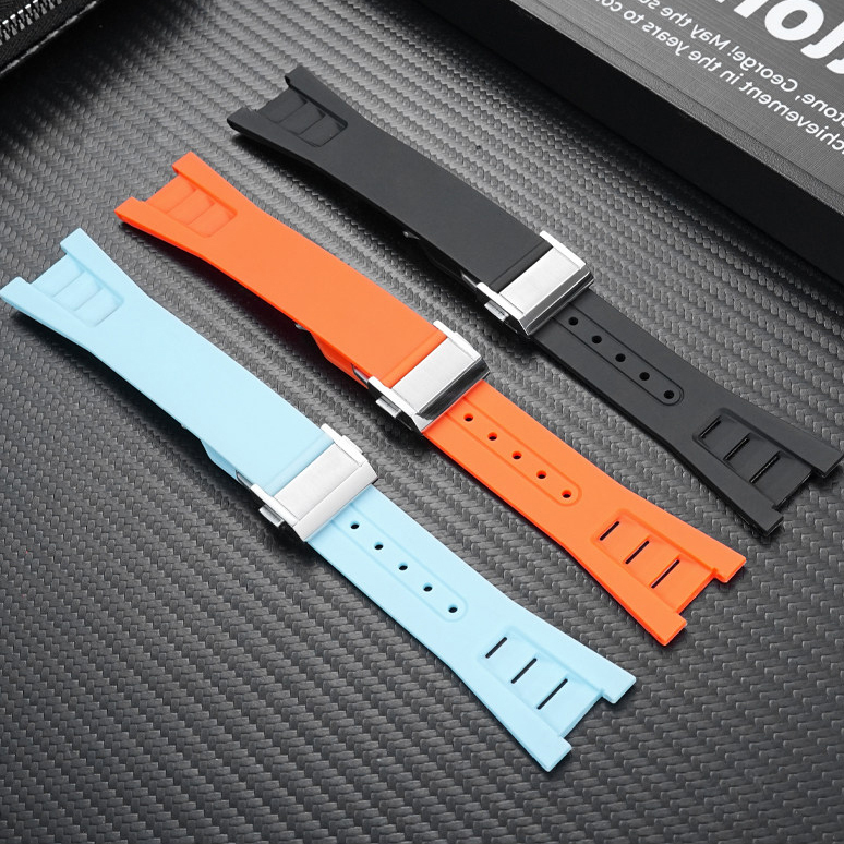 25mm Silicone Watch Band for Hamilton Khaki Navy Frogman H78716333