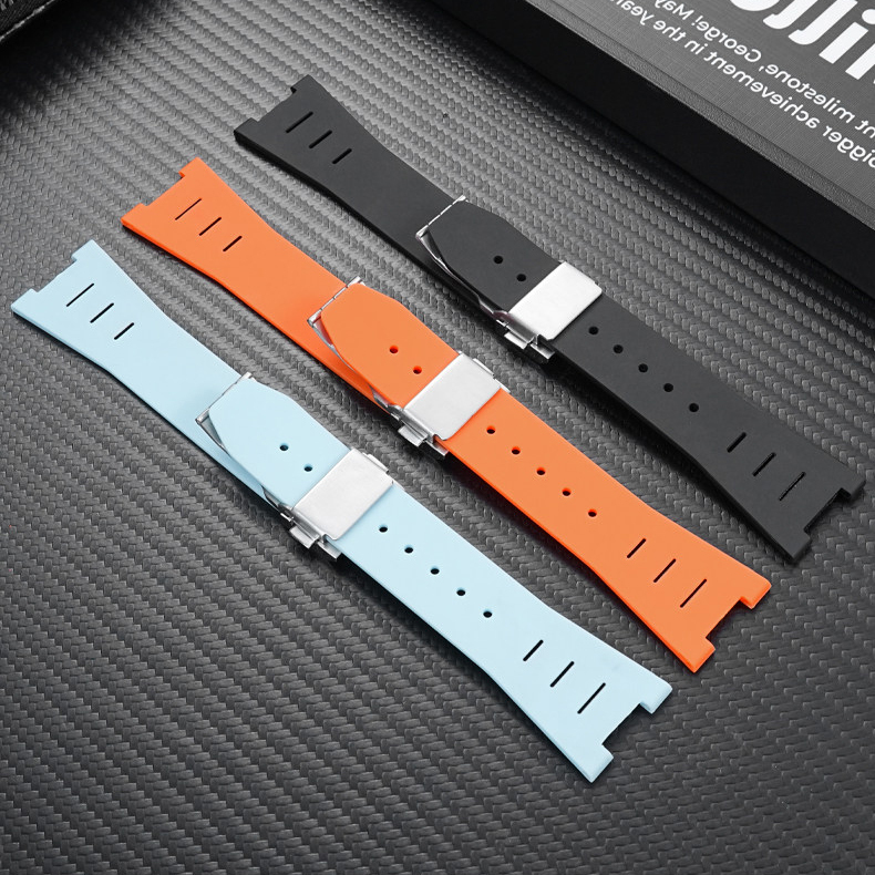 25mm Silicone Watch Band for Hamilton Khaki Navy Frogman H78716333