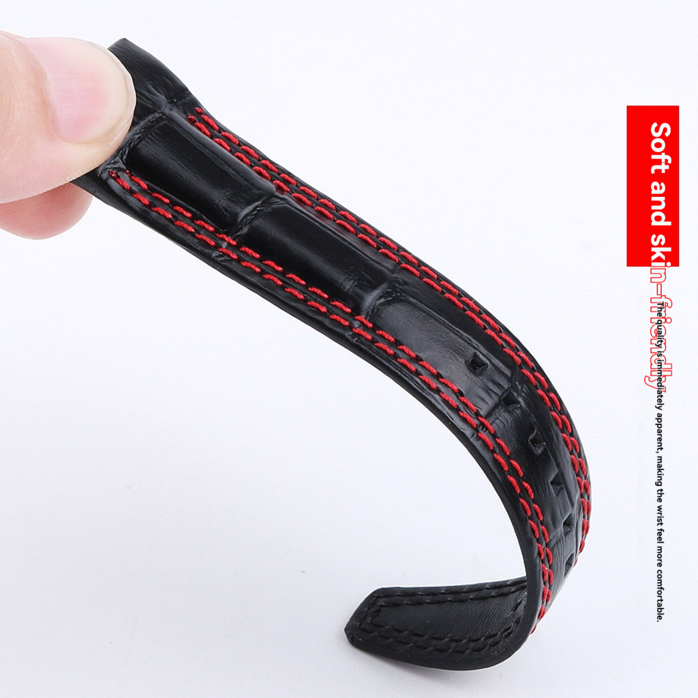22mm Genuine Leather Watch Band for Seiko Velatura SNAF39P2 / SNAF60P2