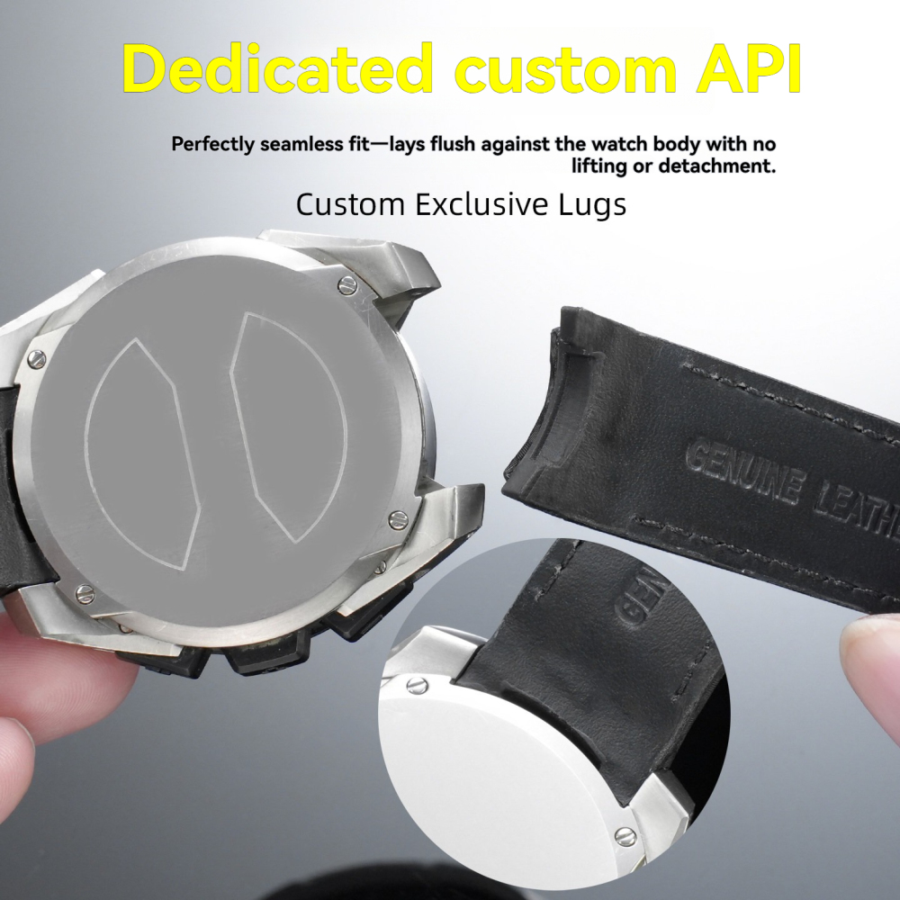Carbon Fiber Pattern Genuine Leather Watch Band for Tissot T-Touch T091 / T013 / T047