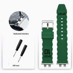 Green‑Black Print‑Silver
