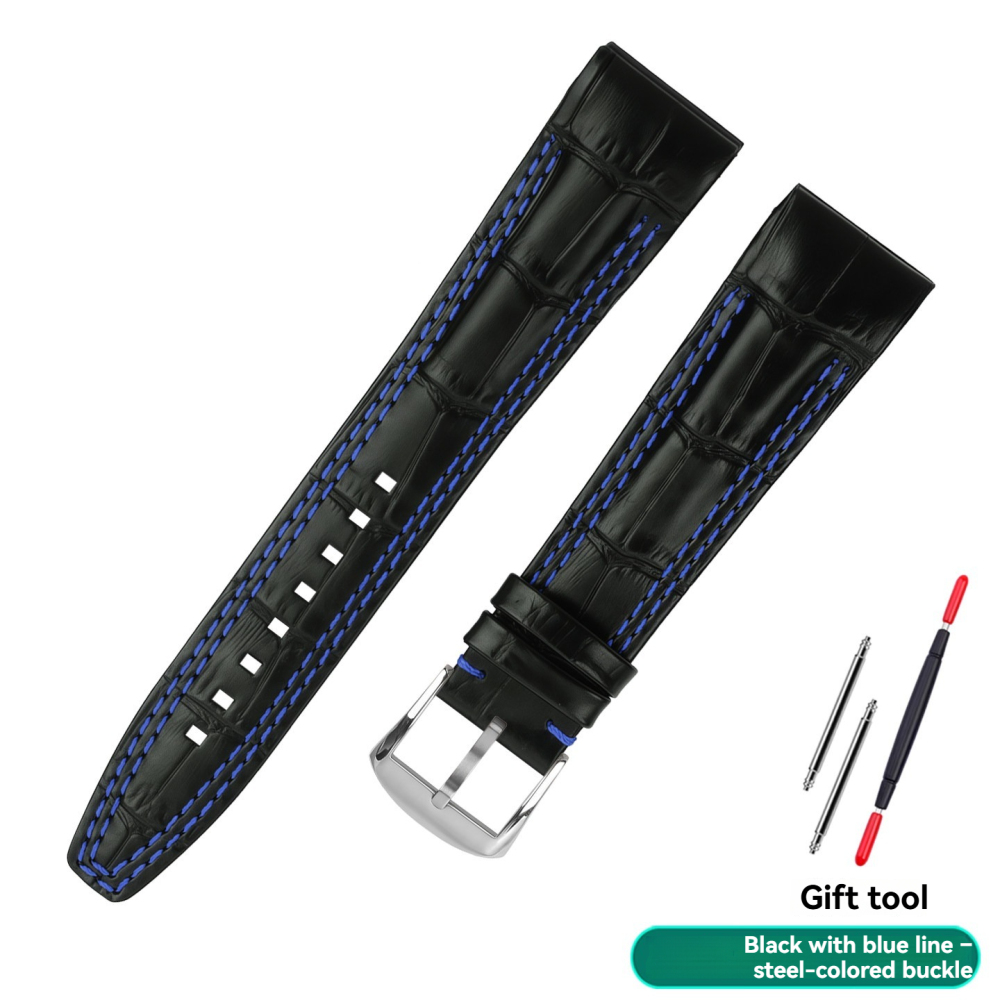 22mm Genuine Leather Watch Band for Seiko Velatura SNAF39P2 / SNAF60P2