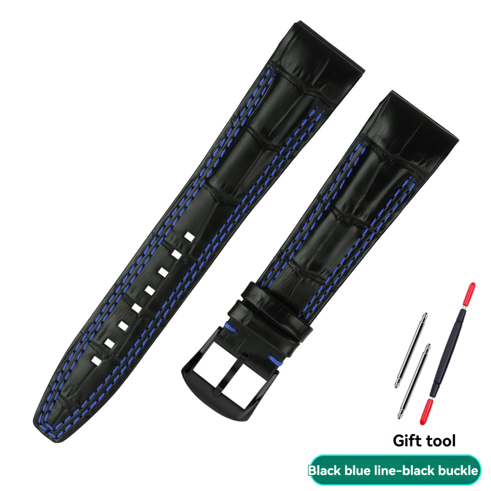 22mm Genuine Leather Watch Band for Seiko Velatura SNAF39P2 / SNAF60P2