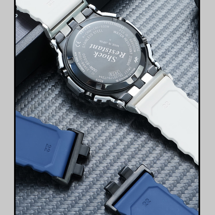 FKM Rubber Watch Band for Casio GMW-B5000