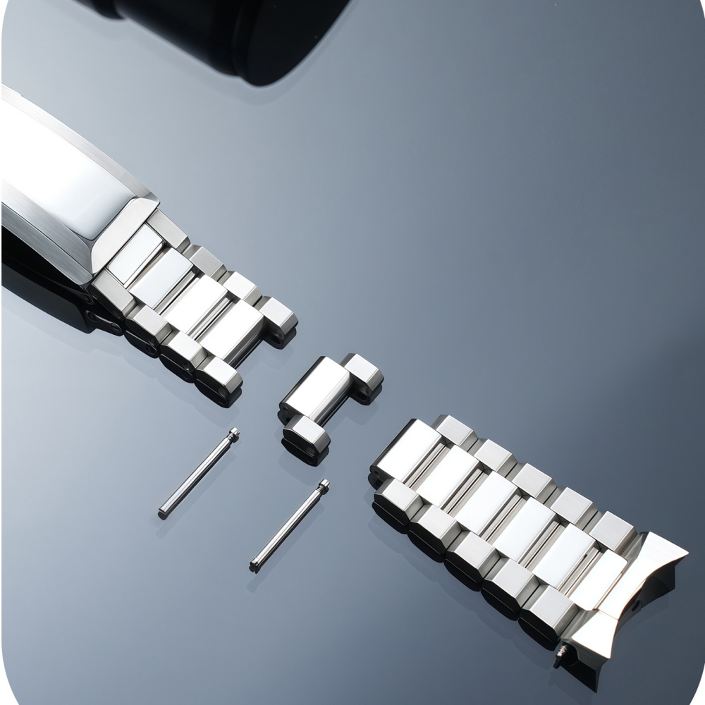 21mm Curved End Solid Stainless Steel Watch Band for Omega Seamaster Planet Ocean 600M 42mm